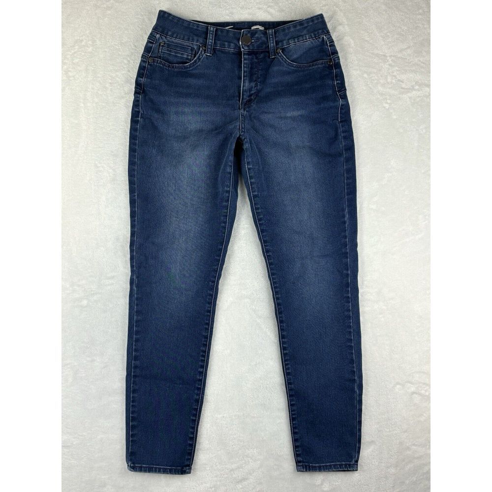 Seven‎ 7 Jeans Womens Blue Booty Shaper Mid Rise Jeans Size 8